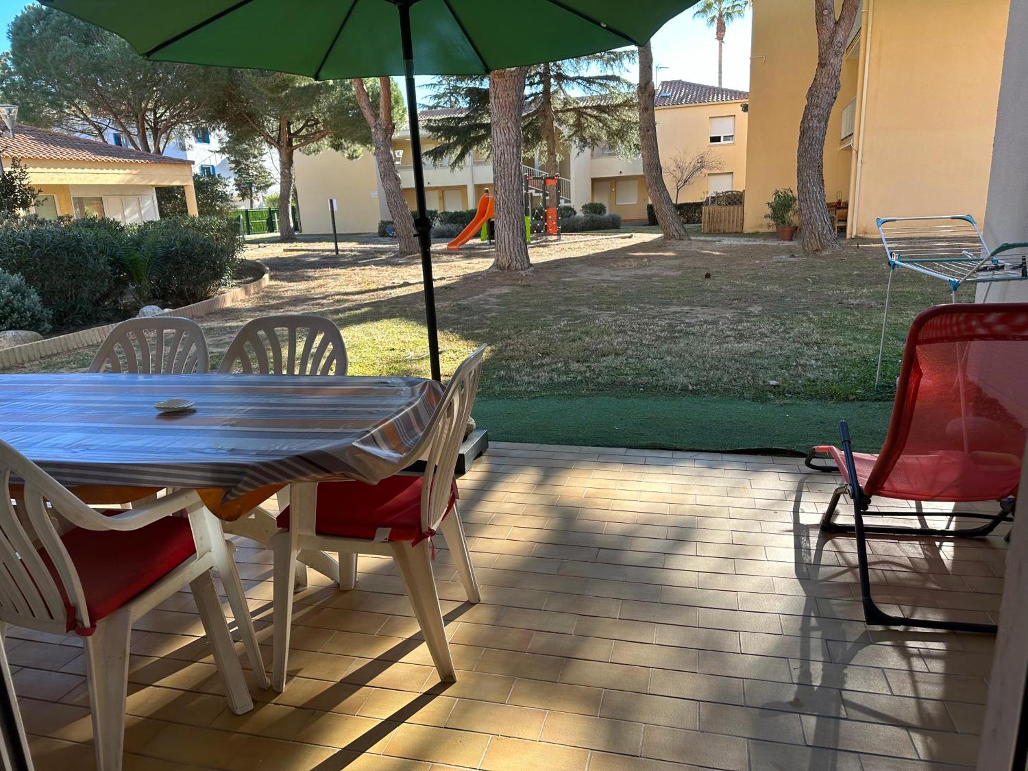 T2 Rdc A Canet En Roussillon Europa 4 Pers ,Piscine,Clim, Tennis, Parking Exterior photo