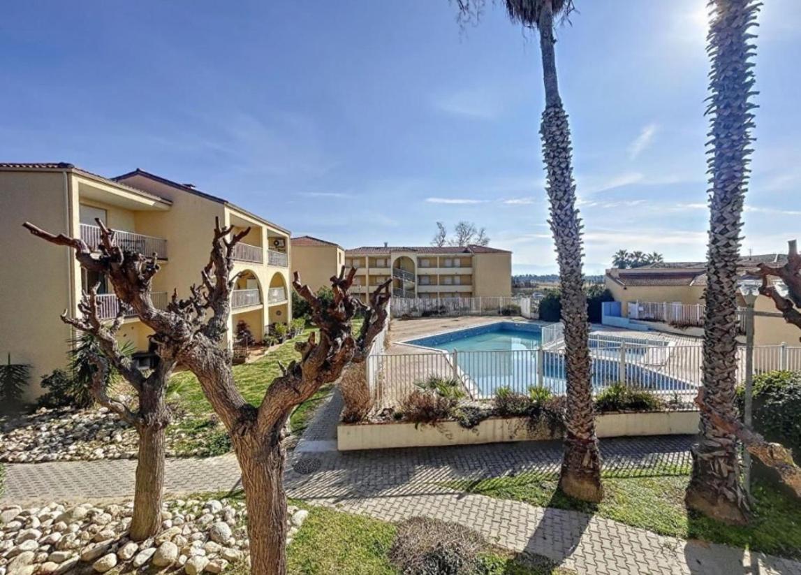 T2 Rdc A Canet En Roussillon Europa 4 Pers ,Piscine,Clim, Tennis, Parking Exterior photo