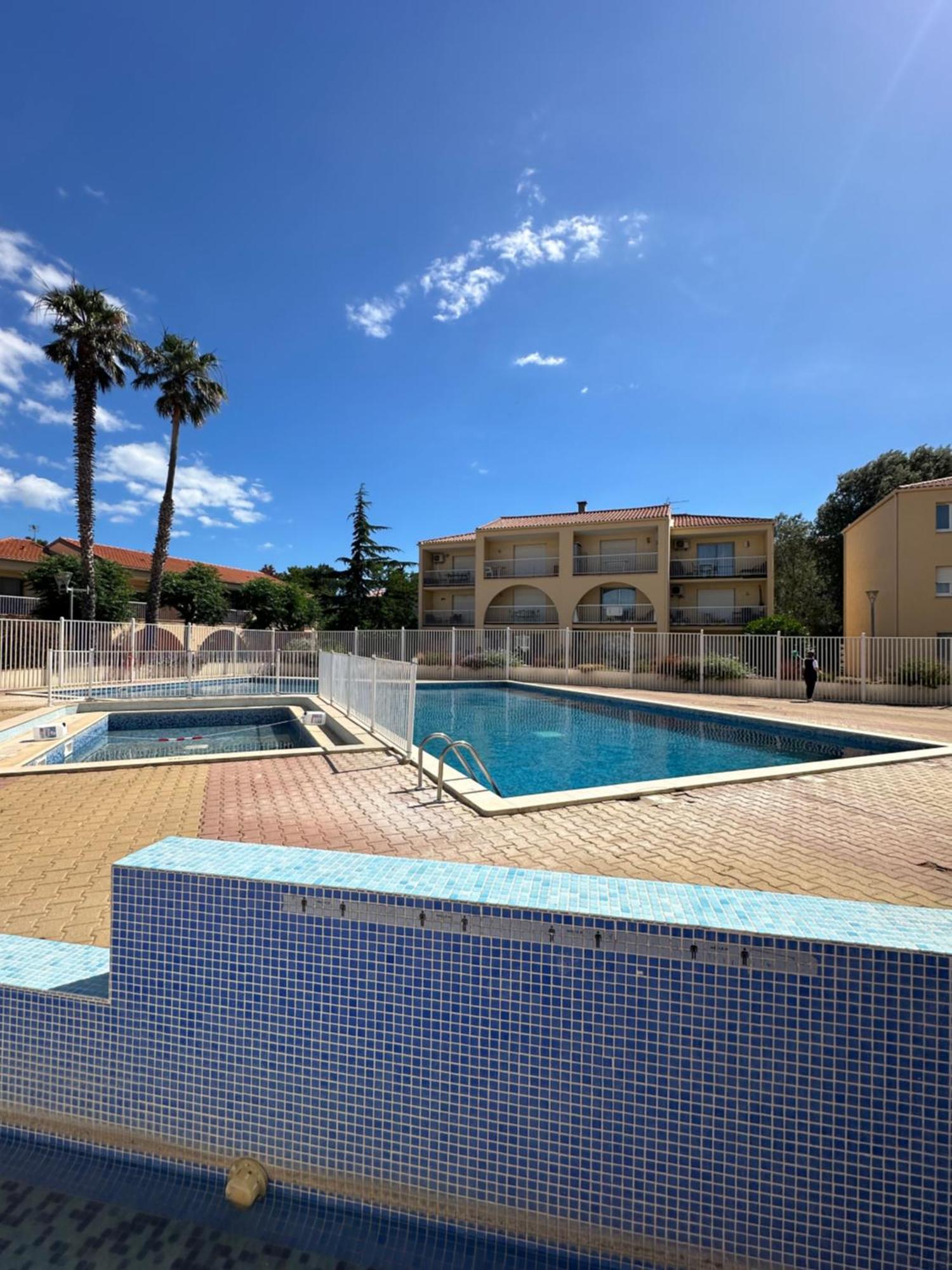 T2 Rdc A Canet En Roussillon Europa 4 Pers ,Piscine,Clim, Tennis, Parking Exterior photo